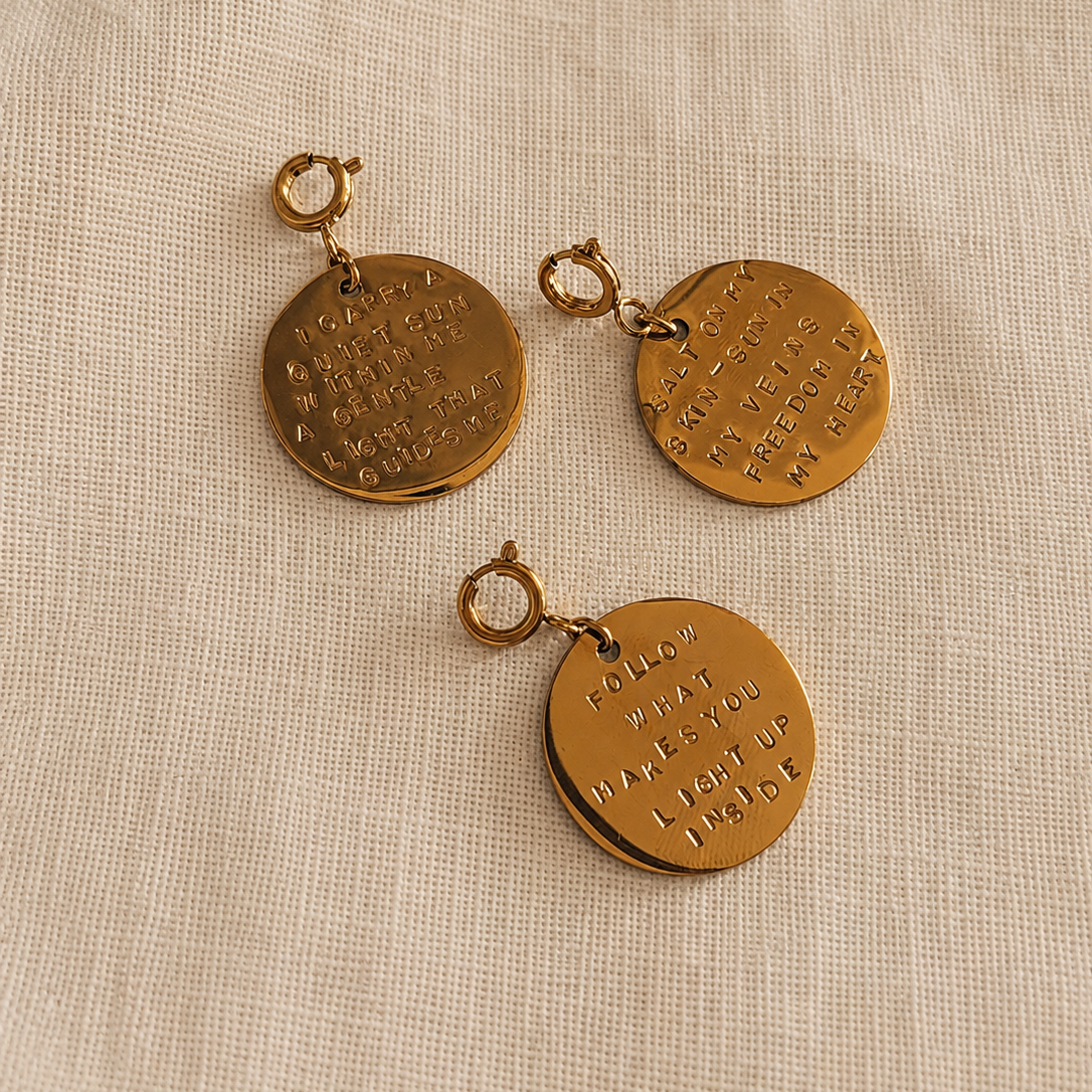 médaille charms à accrocher à vos bijoux