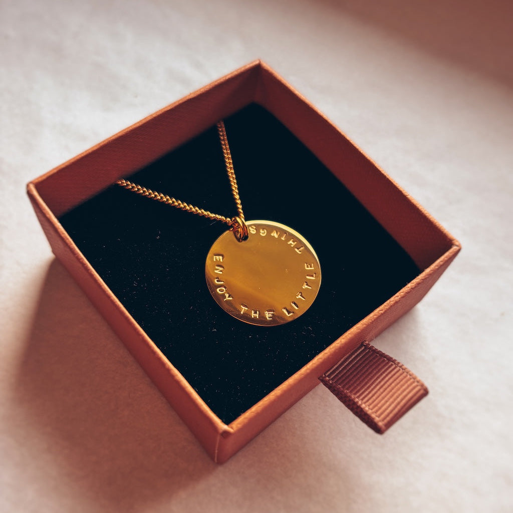 Bijou à message inspirant fait main créatrice belge