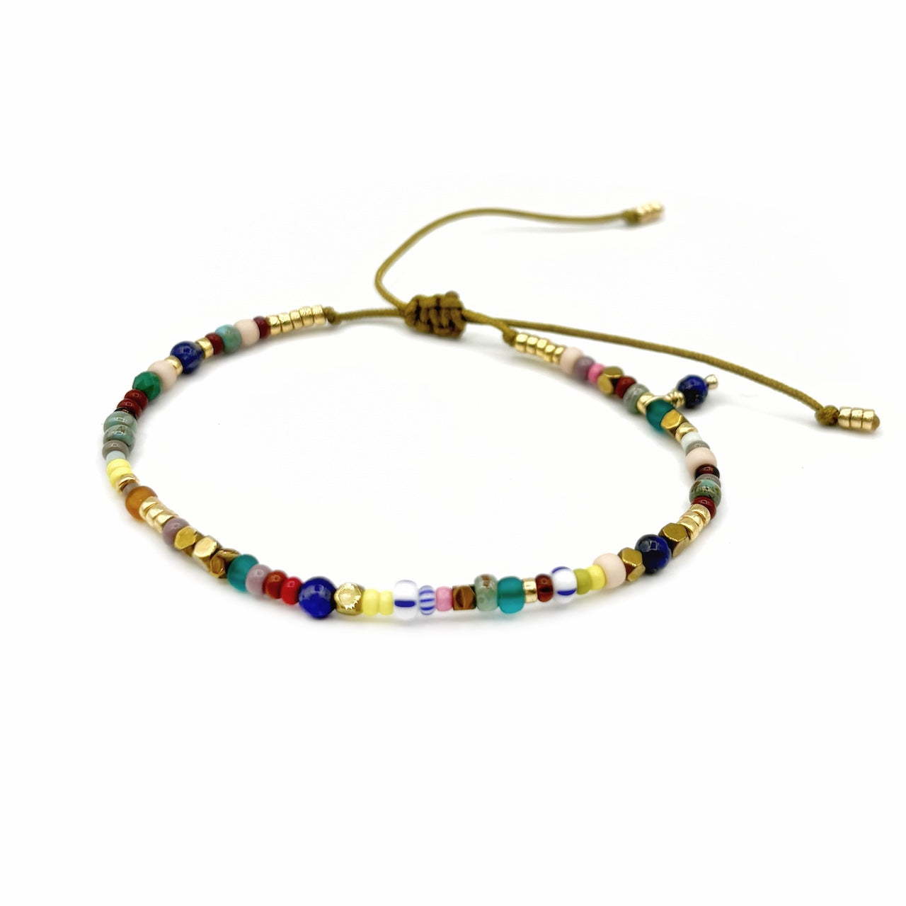 Bracelet HIPPY hématites et mix de perles colorées