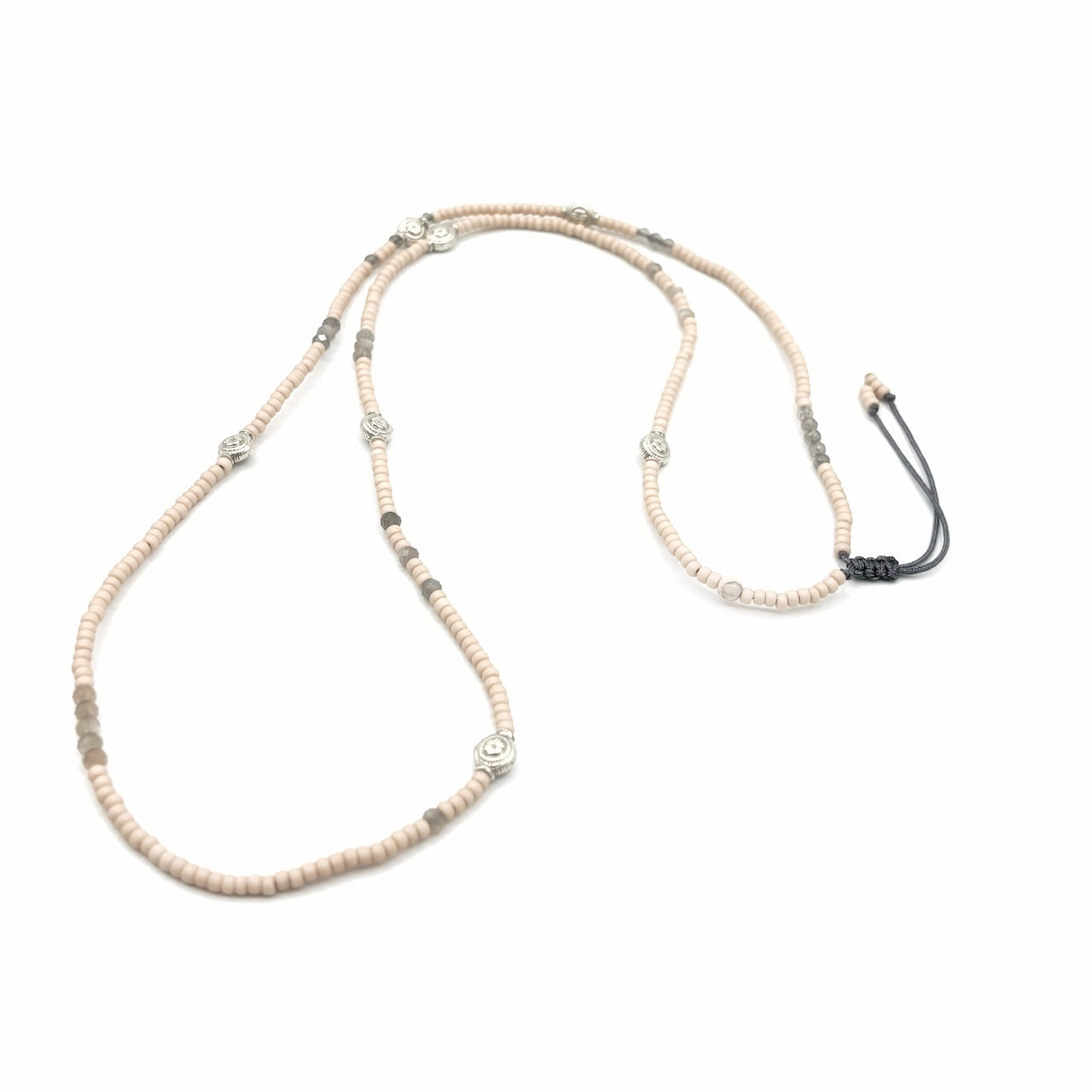 Bracelet HIPPY Multirang rose – modulable en sautoir