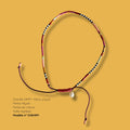 Bracelet de cheville HIPPY modèle CHEHIP1 - perles Miyuki et perle de culture, taille réglable - MarlaH Bijoux
