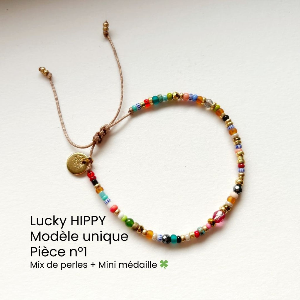 Bracelet Lucky HIPPY – trèfle porte-bonheur