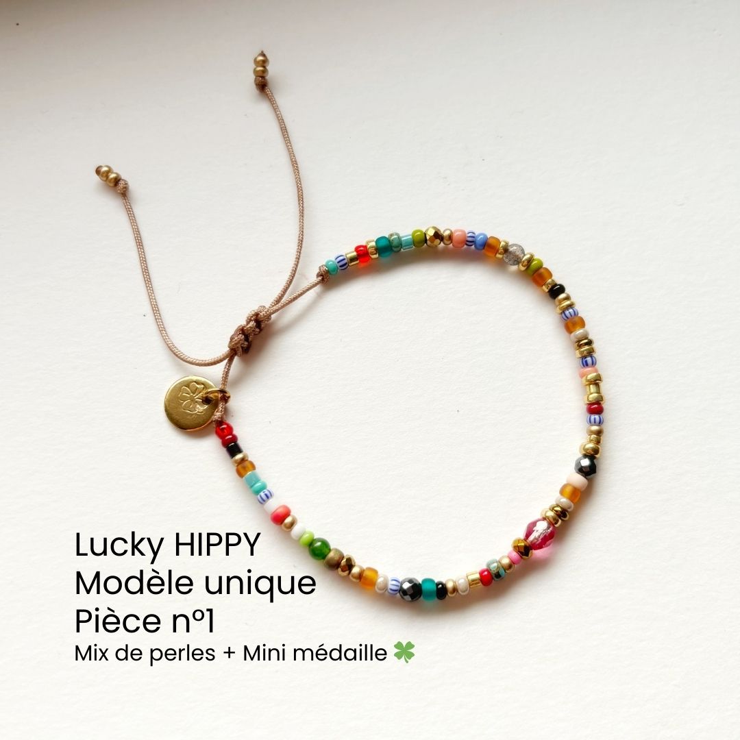 Bracelet Lucky HIPPY – trèfle porte-bonheur