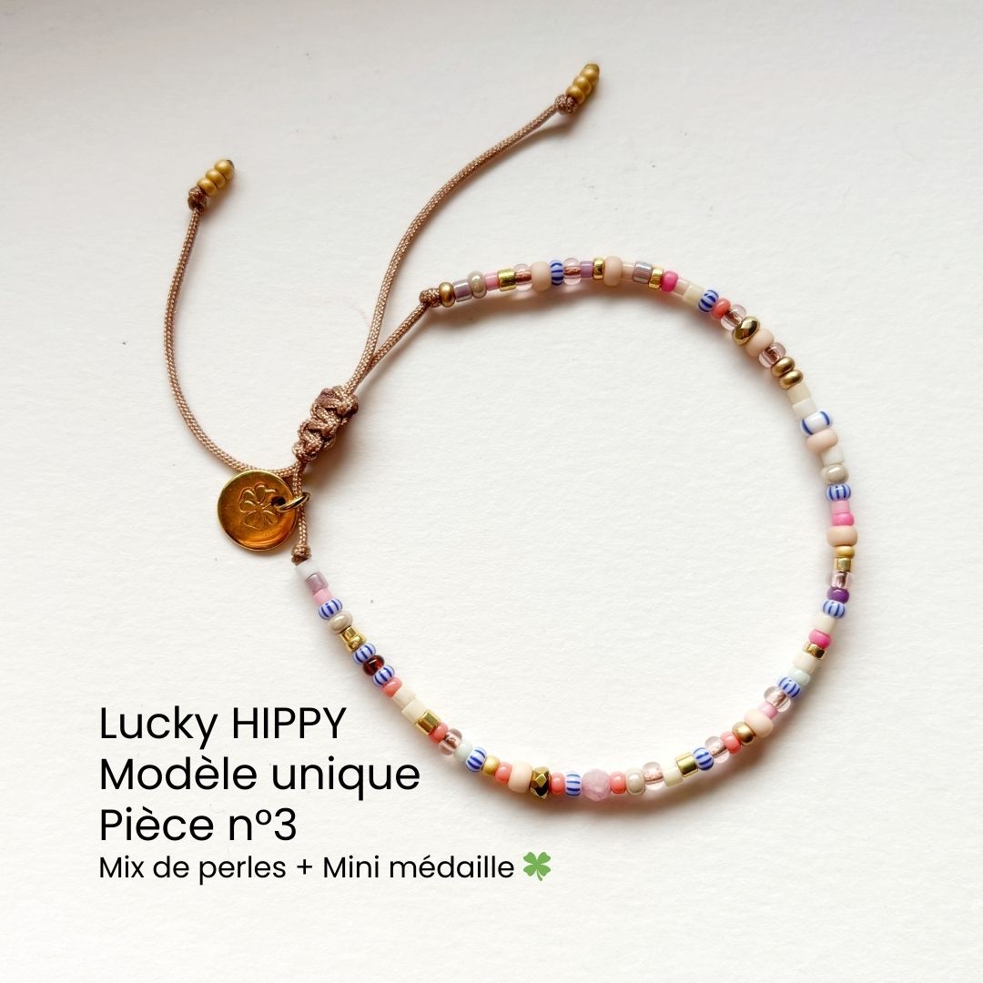 Bracelet Lucky HIPPY – trèfle porte-bonheur
