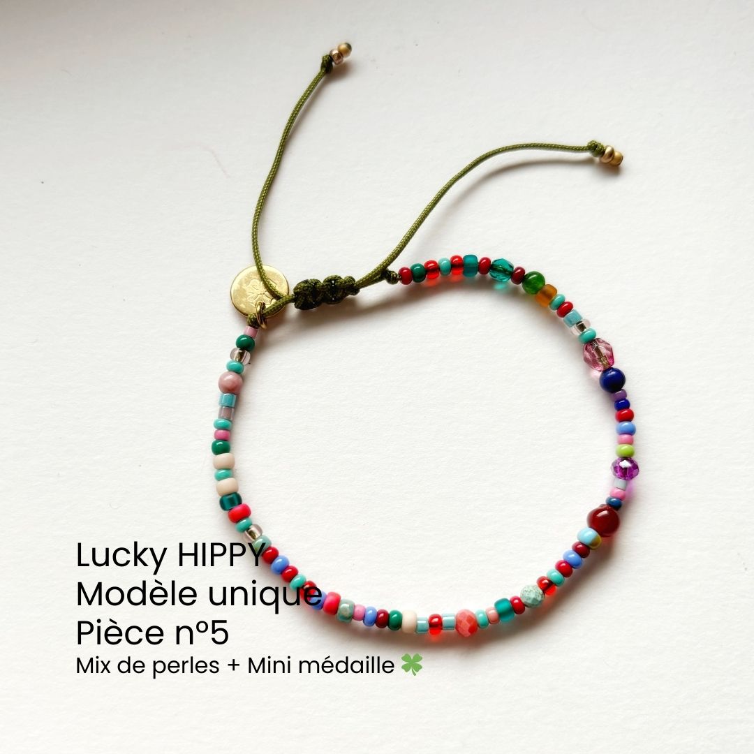 Bracelet Lucky HIPPY – trèfle porte-bonheur