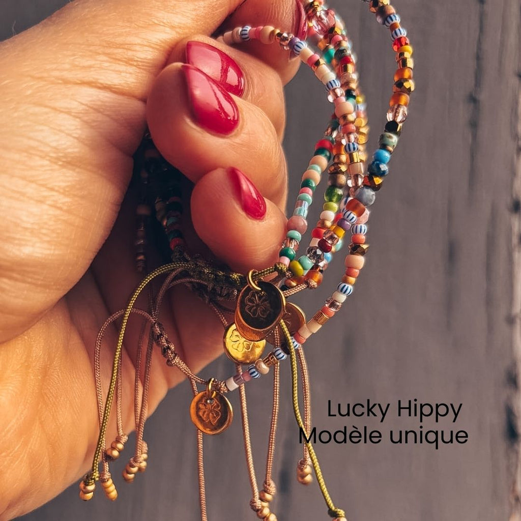 Bracelet Lucky HIPPY – trèfle porte-bonheur