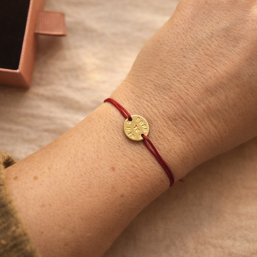Bracelet lien rouge born to shine
