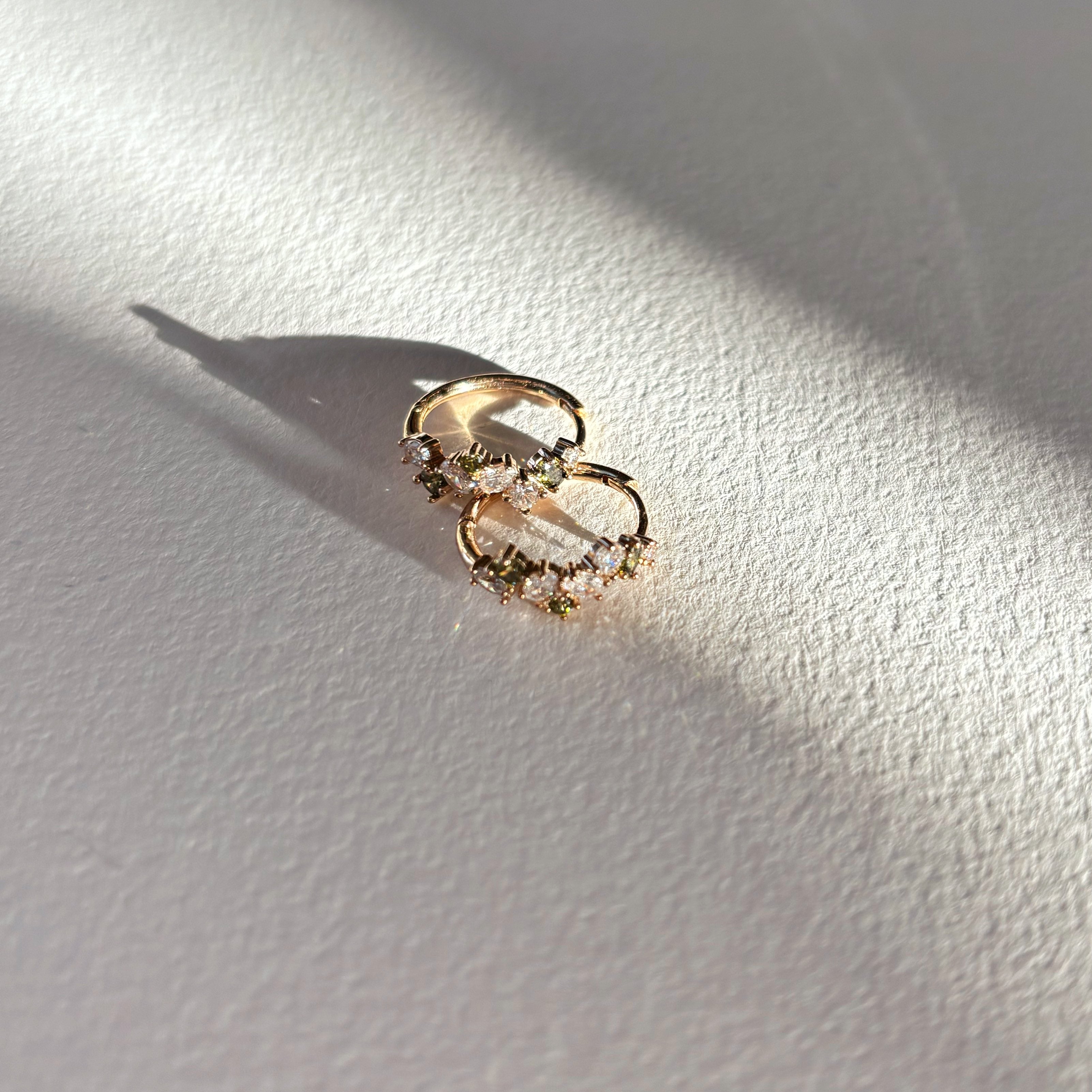 Mini créoles "Botanique" la paire